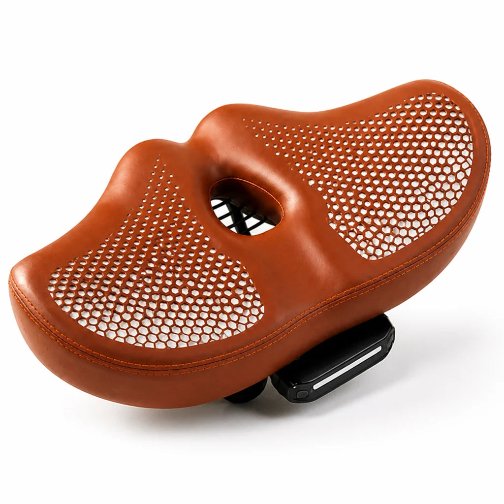 Bike Seat Noseless Extra Wide Double Springs