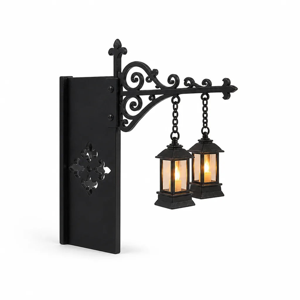 Bookshelf Light Slim Wrought-Iron Slide-In Cordless Batteries Included