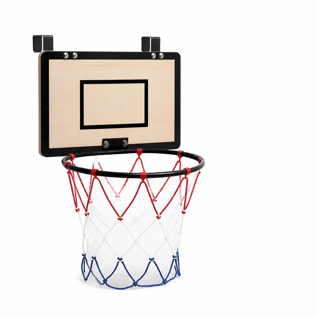 Breathable Mesh Over-the-Door Basketball Hoop Laundry Basket (42×32×6 cm)
