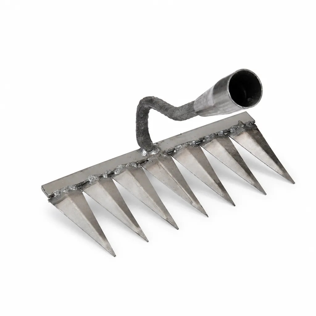 Carbon Steel Garden Weeder Rake (Soil Loosening & Seedbed Preparation)