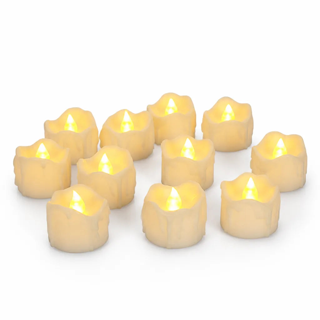 Flameless Candle Set Flickering LED Set of 12