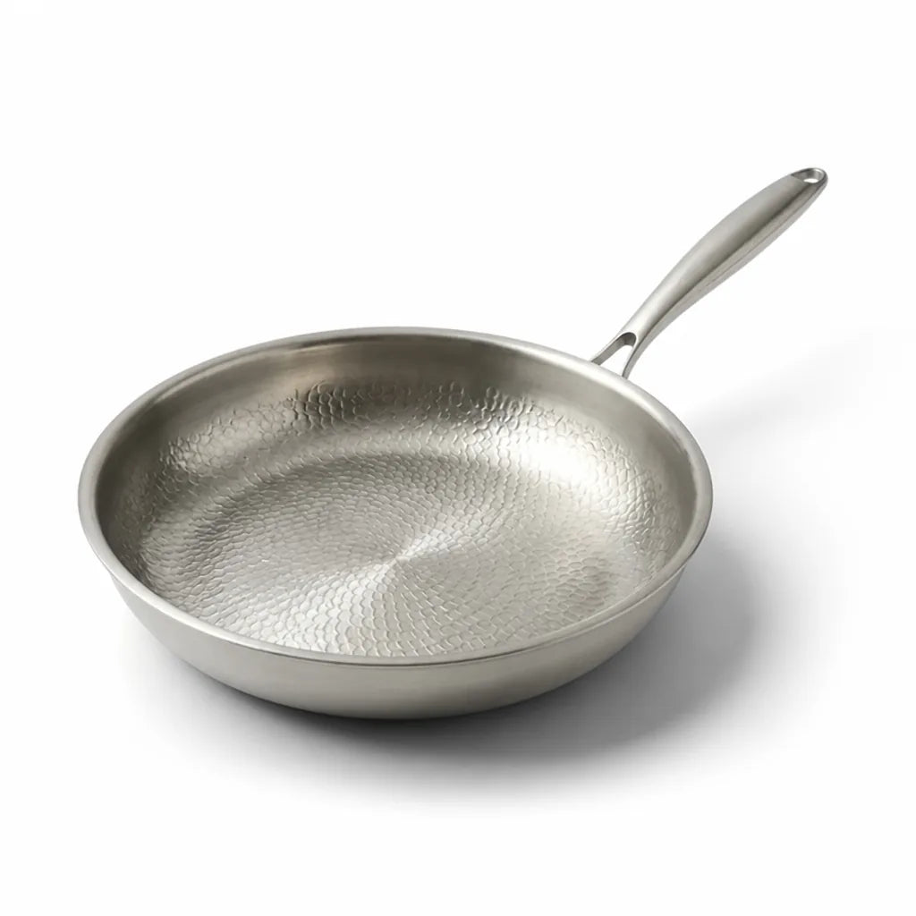 Frying Pan Titanium-Coated 3-Layer Steel Induction & Dishwasher Safe