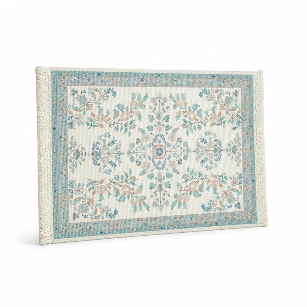 Placemat Woven Cotton Yarn Fringes & Reinforced Hem