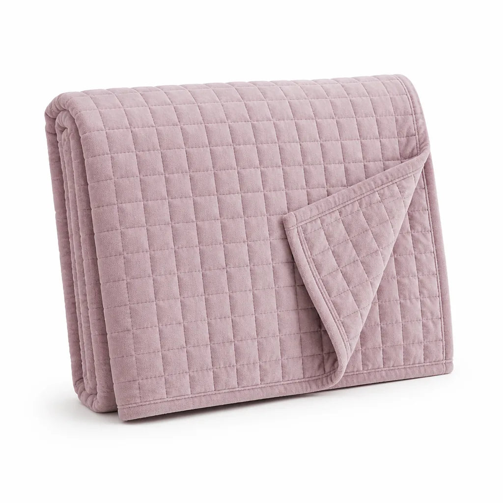 Quilted Microfiber Throw Blanket (Machine Washable)