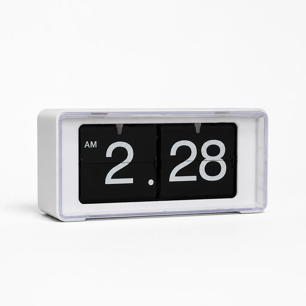 Retro Mechanical Page-Turning Digital Time Flip Clock
