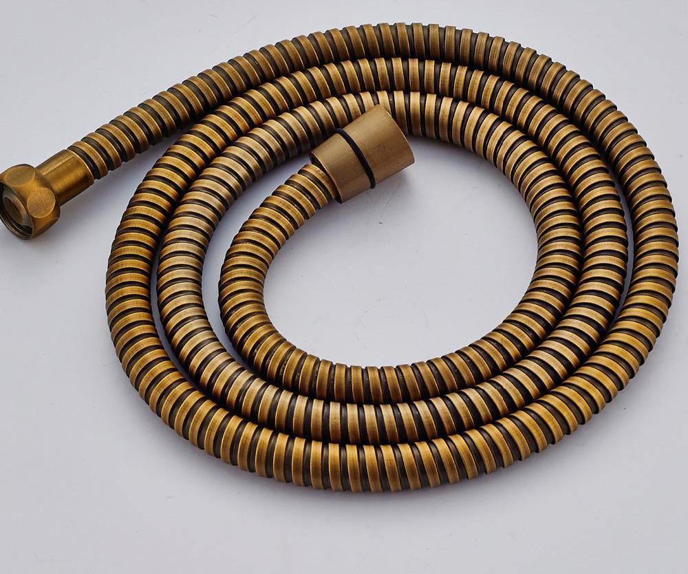 Shower Hose Stainless Steel Antique Brass 59 Inch