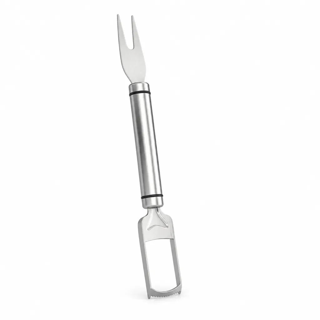 Stainless Steel Watermelon Cutter Fork (2-In-1 Cutting & Skewering)