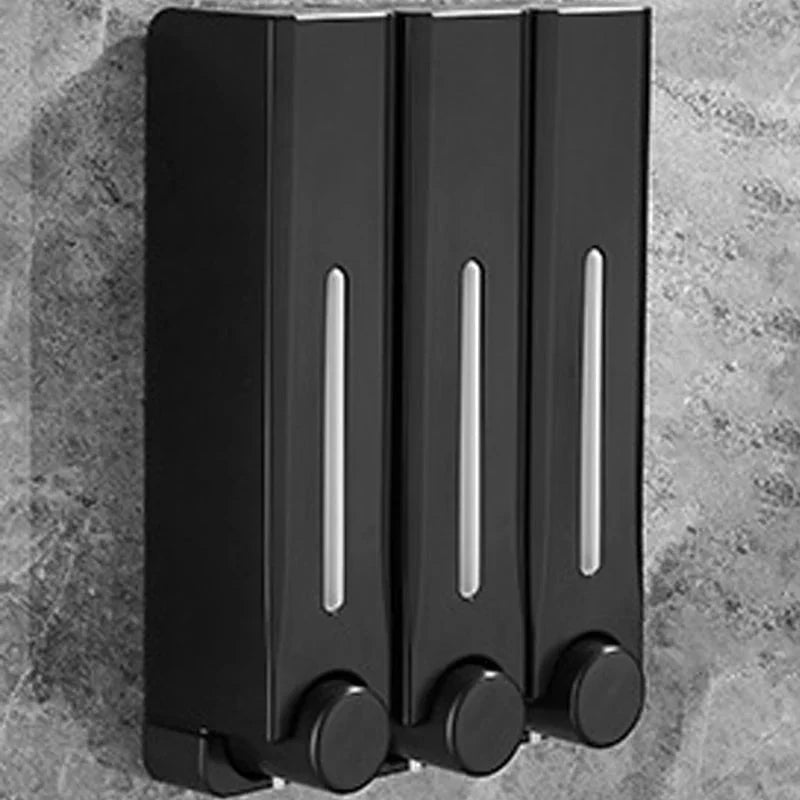 Wall Mount Soap Dispenser Magnetic Lid No-Drill Mount