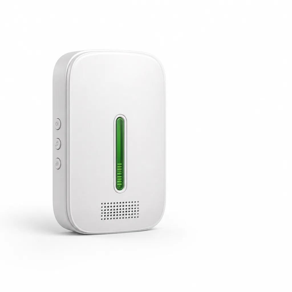 Wireless Battery-Free Kinetic Doorbell (120 m Range)