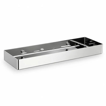 Adhesive Wall-Mounted Rust-Resistant Floating Metal Bathroom Shelf