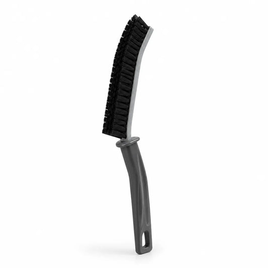 Angled Stiff-Bristle Grout Cleaning Brush with Non-Slip Handle