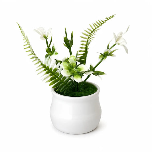 Artificial Flower Arrangement Lifelike Fade-Resistant Tabletop
