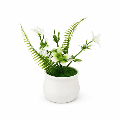 Artificial Flower Arrangement Lifelike Fade-Resistant Tabletop