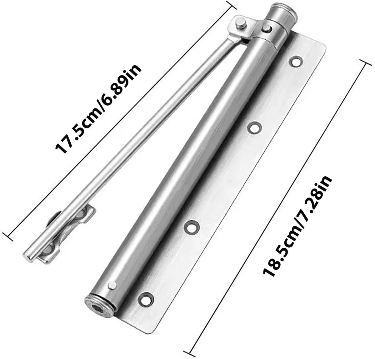 Automatic Door Closer Stainless Steel Quiet 4 Speeds