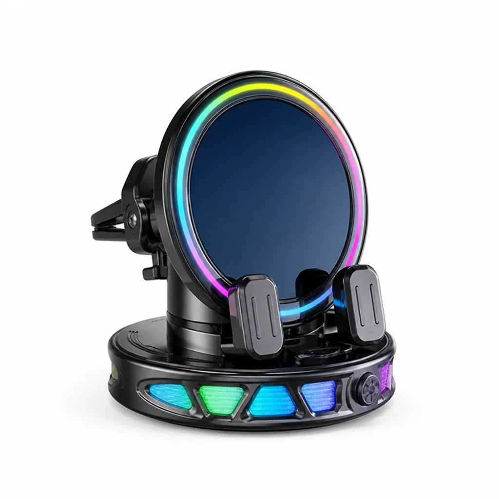 Automatic Gripper One-Hand Operation RGB Lighting Car Phone Mount