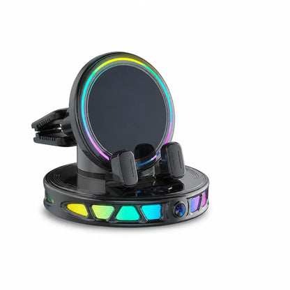 Automatic Gripper One-Hand Operation RGB Lighting Car Phone Mount