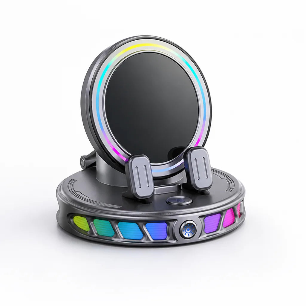 Automatic Gripper One-Hand Operation RGB Lighting Car Phone Mount
