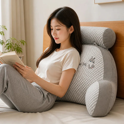 Back Support Pillow Mouldable Lumbar Support & Armrests