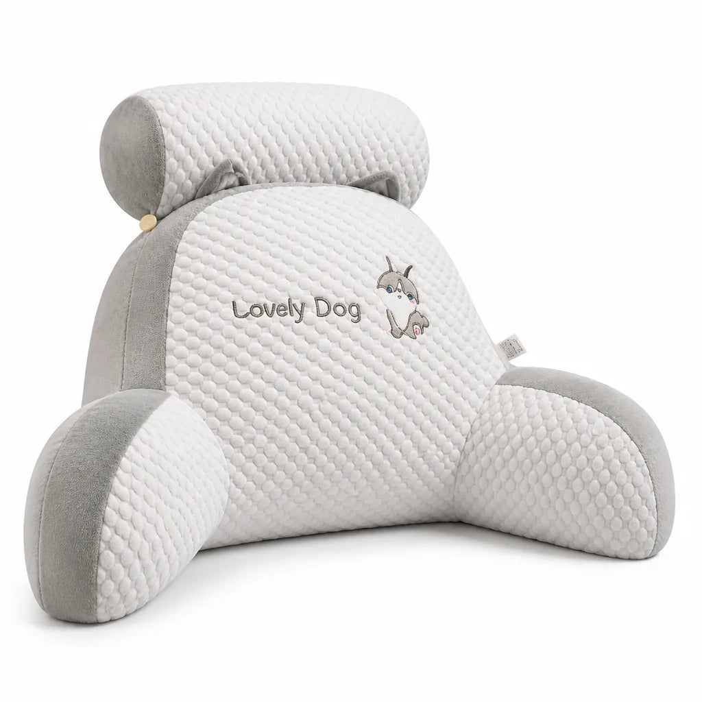 Back Support Pillow Mouldable Lumbar Support & Armrests