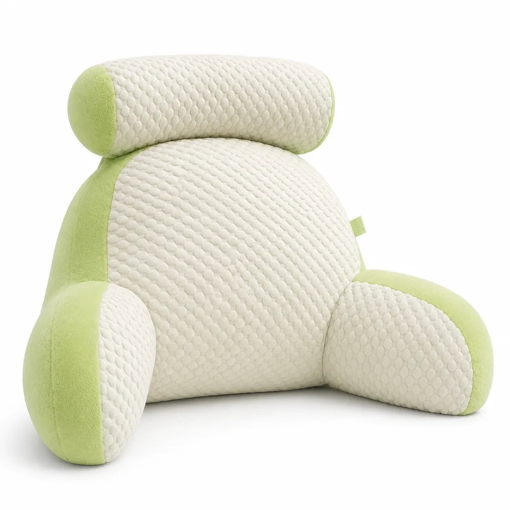 Back Support Pillow Mouldable Lumbar Support & Armrests