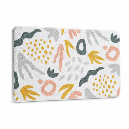 Bath Mat Plush Faux Cashmere Absorbent & Non-Slip
