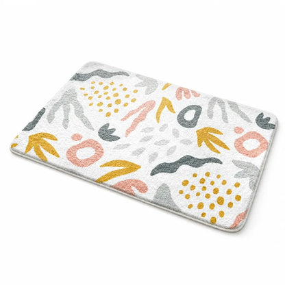 Bath Mat Plush Faux Cashmere Absorbent & Non-Slip