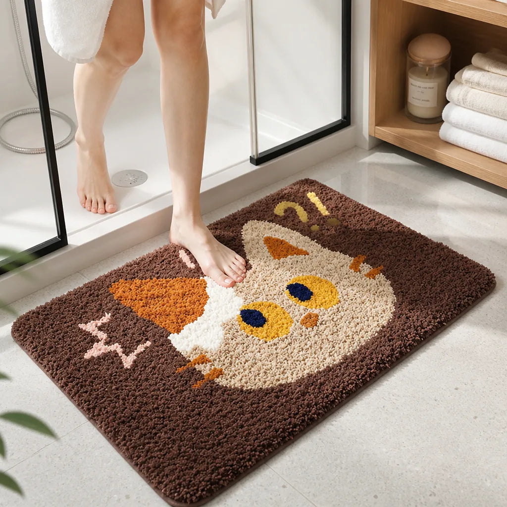 Bath Mat Plush Ultra-Soft Non-Slip Machine Washable