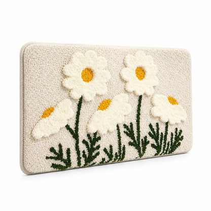 Bath Mat Whimsical Rainbow Plush Non-Slip