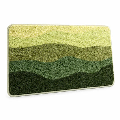 Bath Mat Whimsical Rainbow Plush Non-Slip