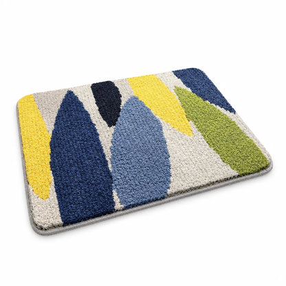 Bath Mat Whimsical Rainbow Plush Non-Slip
