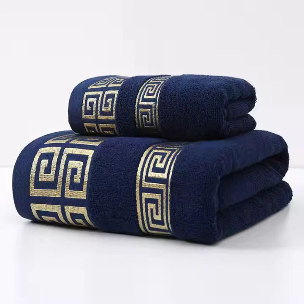 Bath Towel Set Cotton Terry Weave High Absorbency