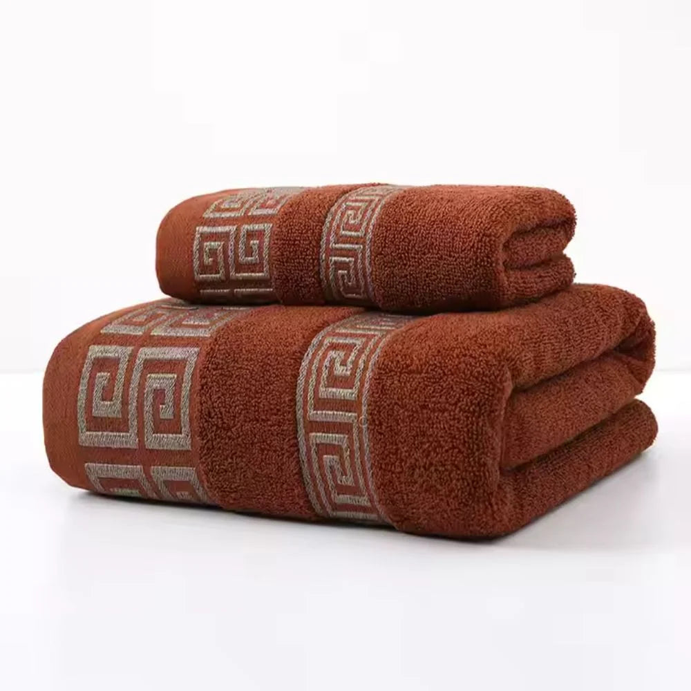 Bath Towel Set Cotton Terry Weave High Absorbency