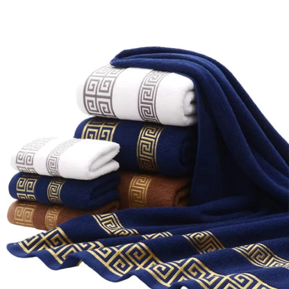 Bath Towel Set Cotton Terry Weave High Absorbency