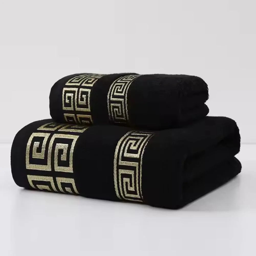 Bath Towel Set Cotton Terry Weave High Absorbency