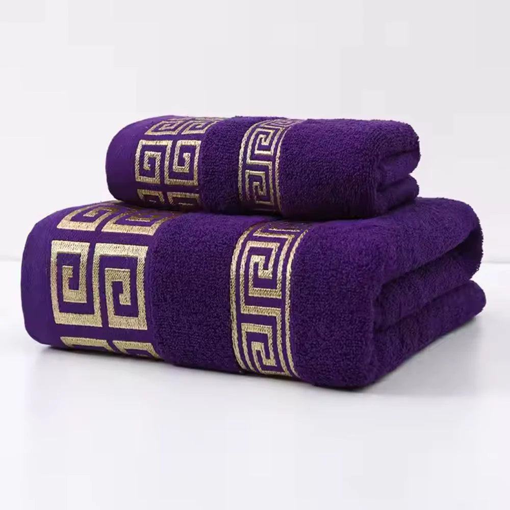 Bath Towel Set Cotton Terry Weave High Absorbency