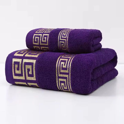 Bath Towel Set Cotton Terry Weave High Absorbency