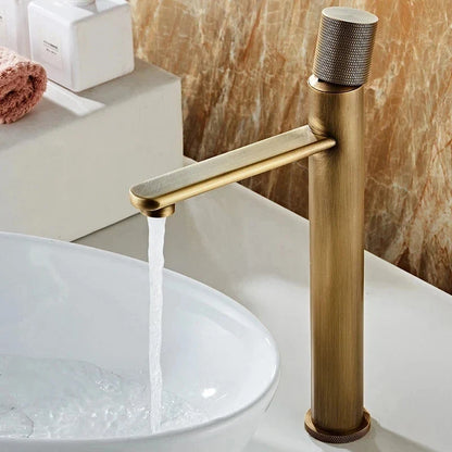 Bathroom Faucet Antique Bronze Single-Handle Ceramic Valve
