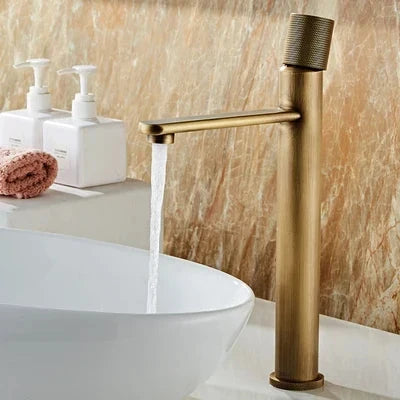 Bathroom Faucet Antique Bronze Single-Handle Ceramic Valve