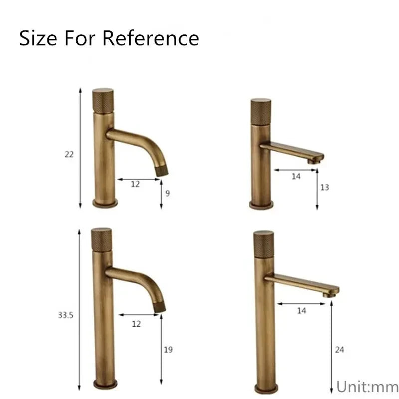 Bathroom Faucet Antique Bronze Single-Handle Ceramic Valve