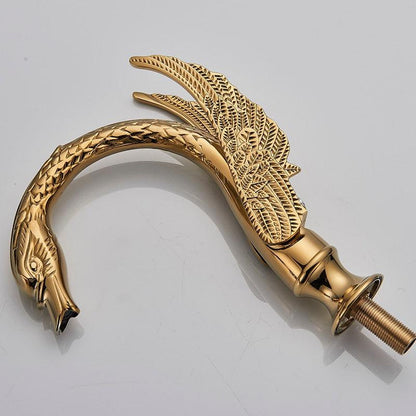 Bathroom Faucet Gold-Plated Dual Crystal Handles & Aerator
