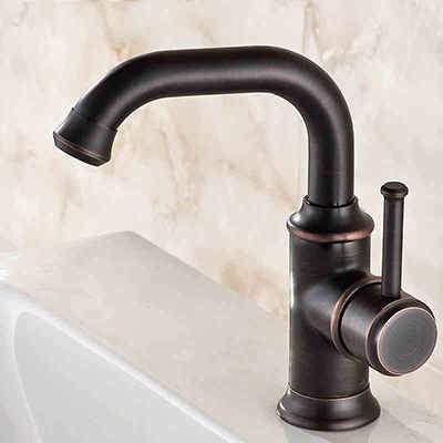 Bathroom Faucet Single-Handle Drip-Free Built-In Filter