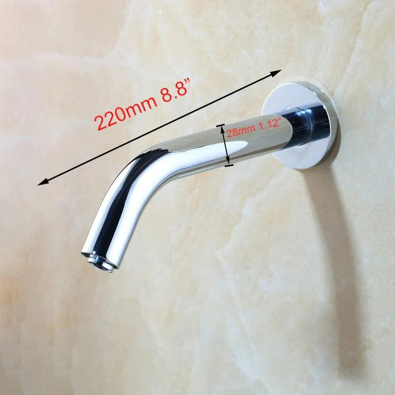 Bathroom Faucet Touchless Wall-Mounted Brass Body & Ceramic Valve