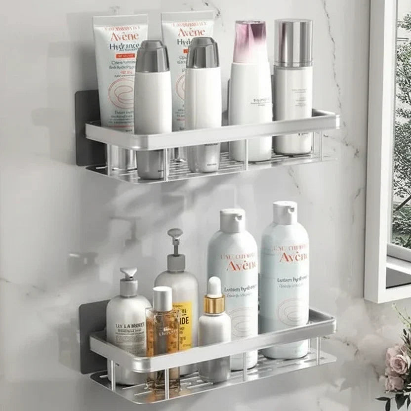 Bathroom Shelf Self-Adhesive Stainless Steel 11 lb
