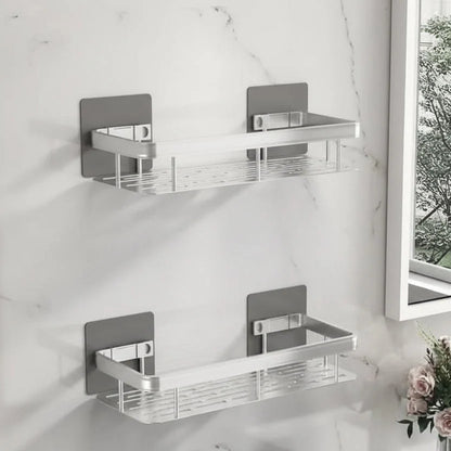 Bathroom Shelf Self-Adhesive Stainless Steel 11 lb
