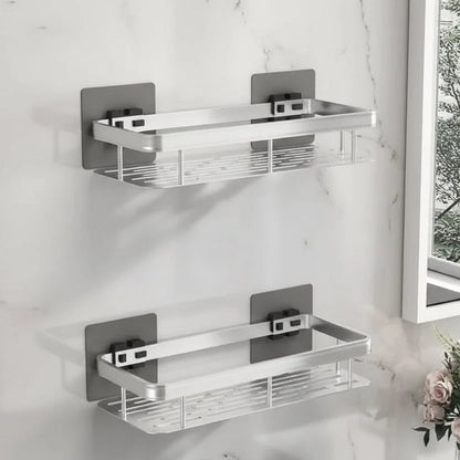 Bathroom Shelf Self-Adhesive Stainless Steel 11 lb