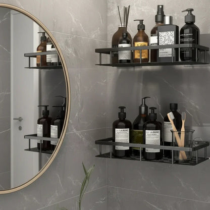 Bathroom Shelf Self-Adhesive Stainless Steel 11 lb