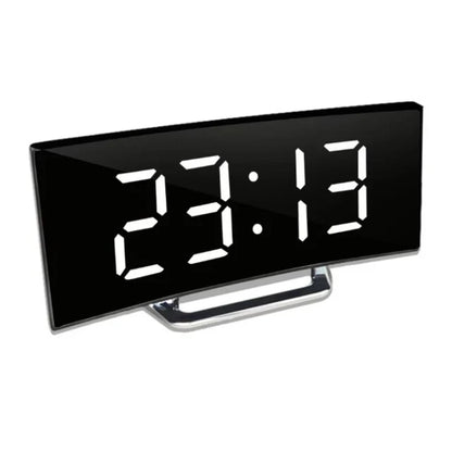 Bedside Alarm Clock Auto-Dimming Large LED Digits USB