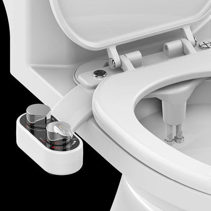 Bidet Attachment Dual Nozzles Self-Cleaning Hot & Cold Option