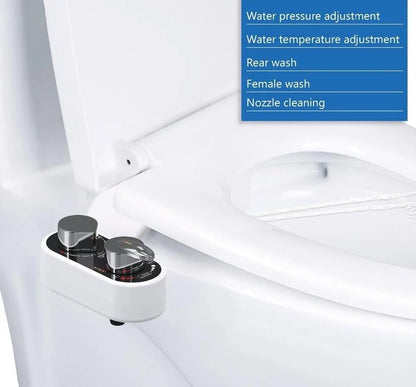 Bidet Attachment Dual Nozzles Self-Cleaning Hot & Cold Option