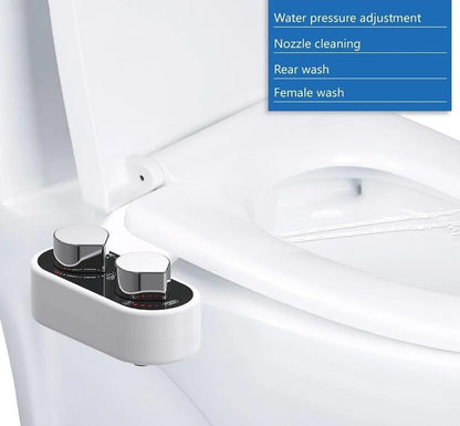 Bidet Attachment Dual Nozzles Self-Cleaning Hot & Cold Option